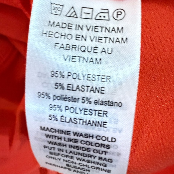 Michael Kors Women's Vibrant Orange Button Down Shirt - Picture 2 of 2